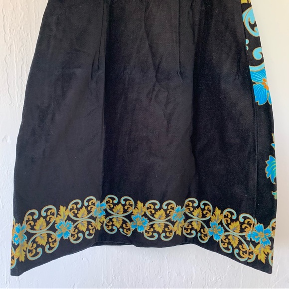 Free People Lost In Paradise Floral Velvet Mini Dress - Picture 14 of 16